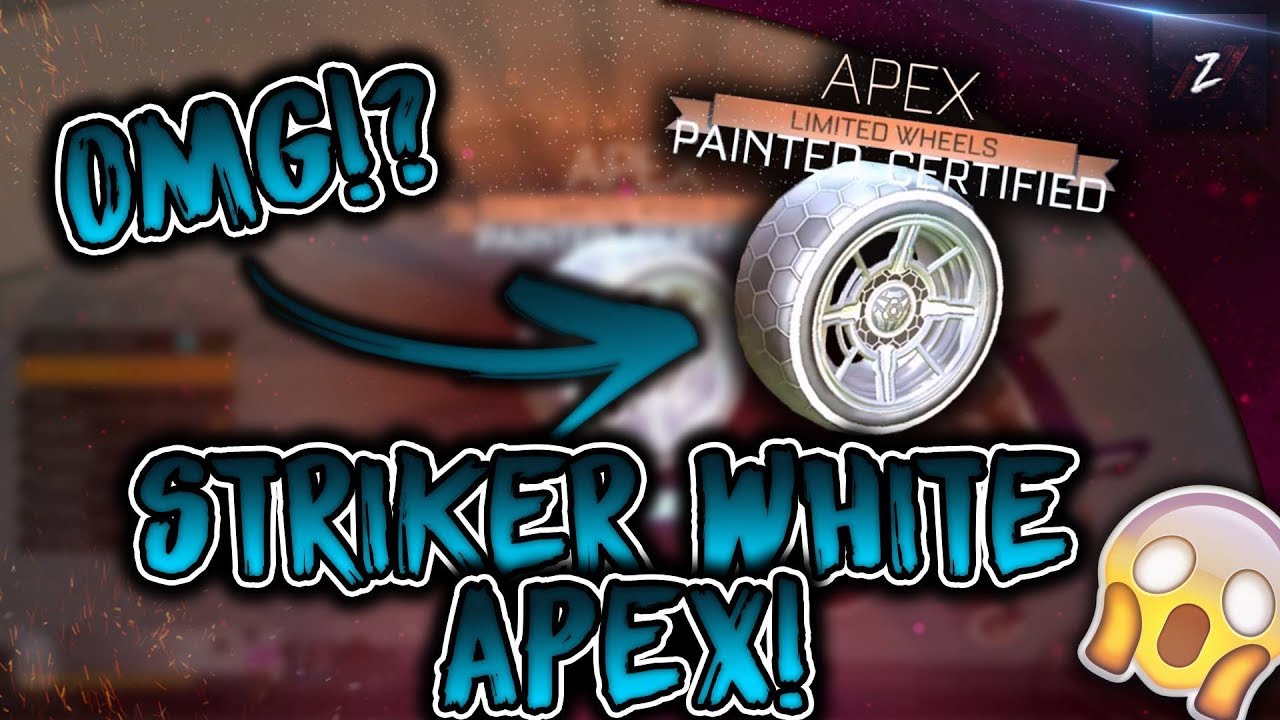 I GOT STRIKER WHITE APEX!! *NOT CLICKBAIT* | MOST EXPENSIVE ITEM ON ROCKET LEAGUE! ($3,000+)