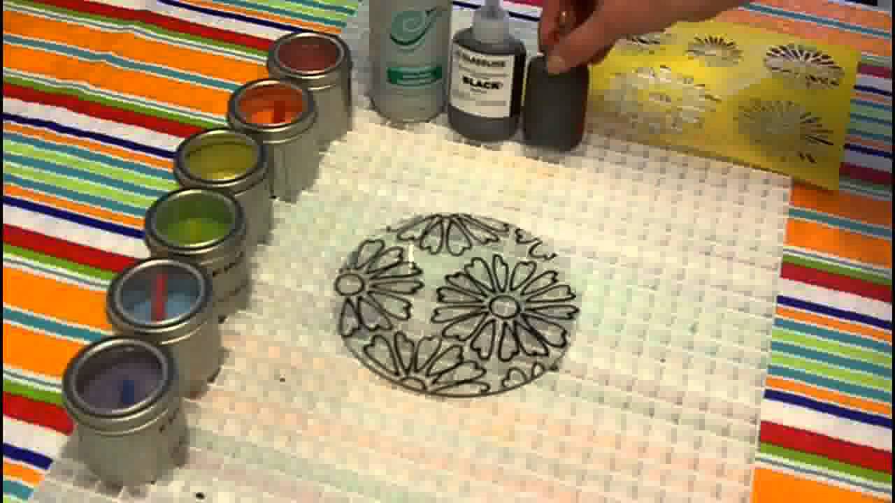 Fused Glass Tie Dye Flower