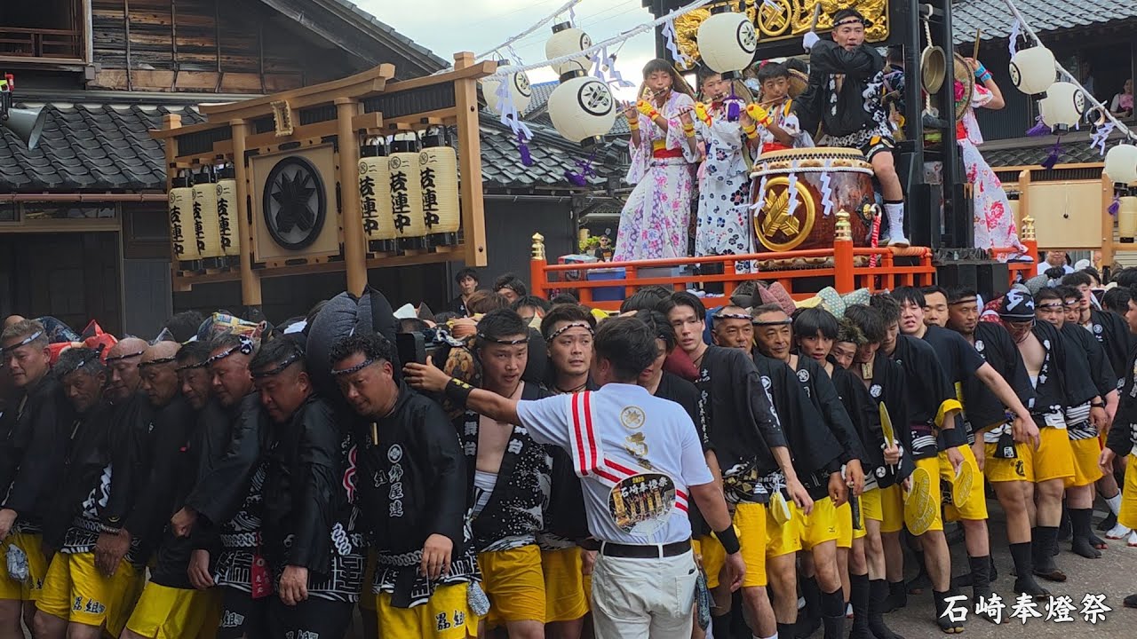 石崎奉燈祭 2025年 東から堂前 / 東一区・東二区・東三区 / 石川県七尾市石崎町