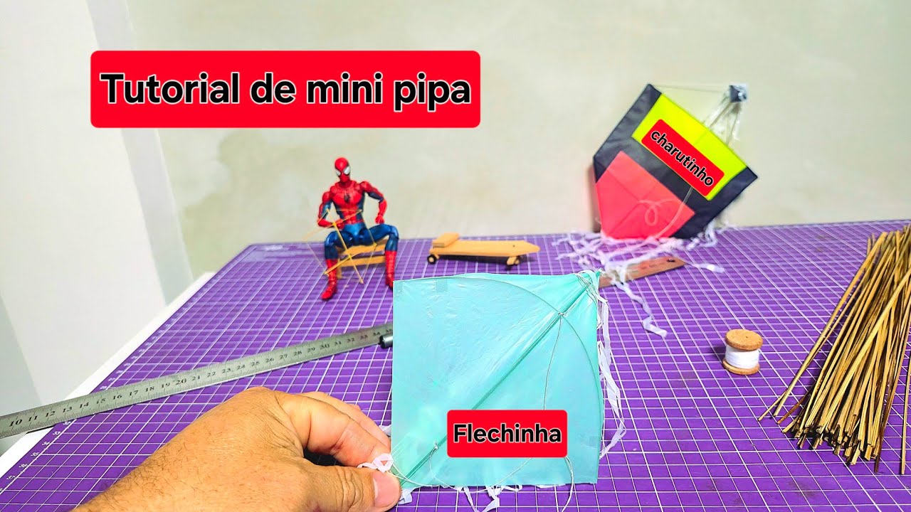 Tutorial mini pipa charuto e uma flechinha