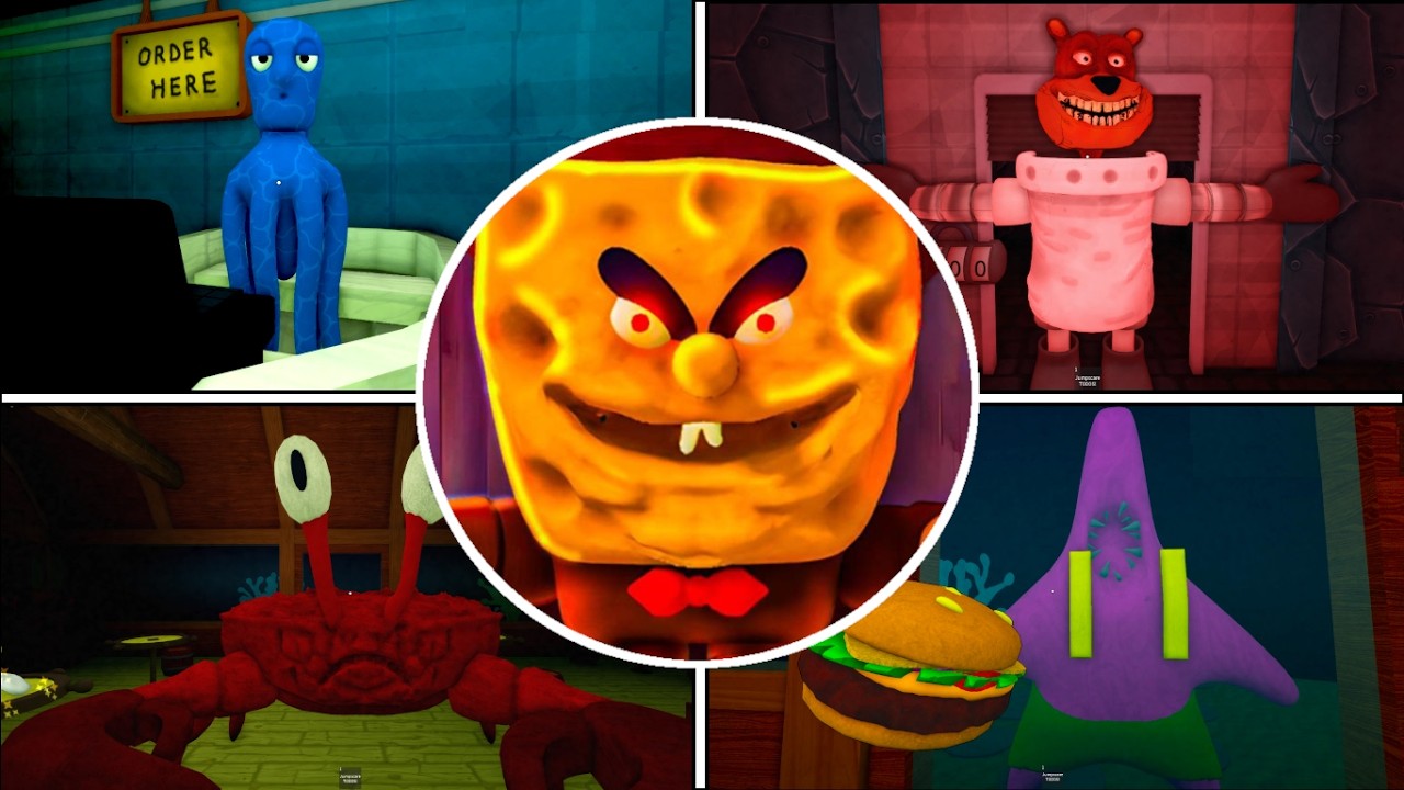 Horror Sponge Bob!! Full game walkthrough + SINDY SECRET FINAL!! (The  Real Ingredients) Roblox.