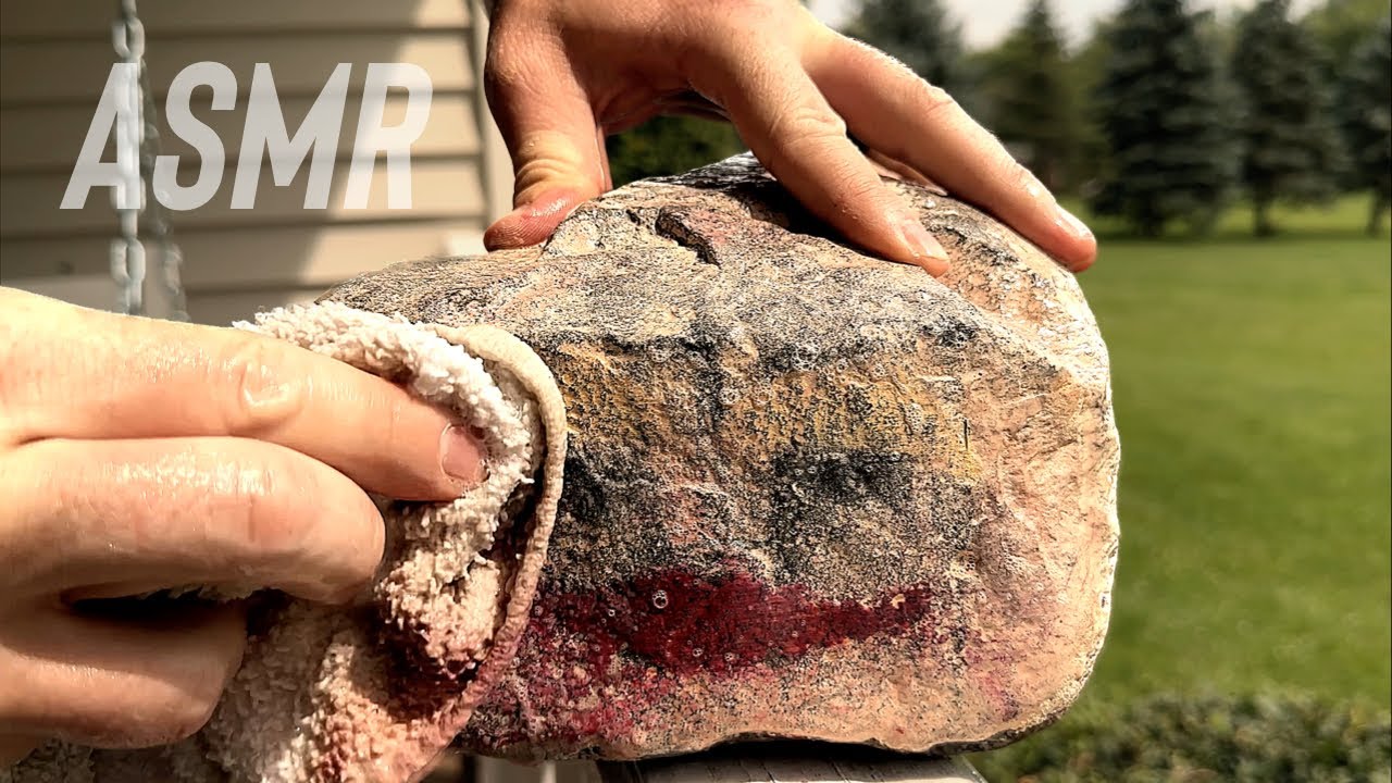 ASMR | Cleaning The Rock