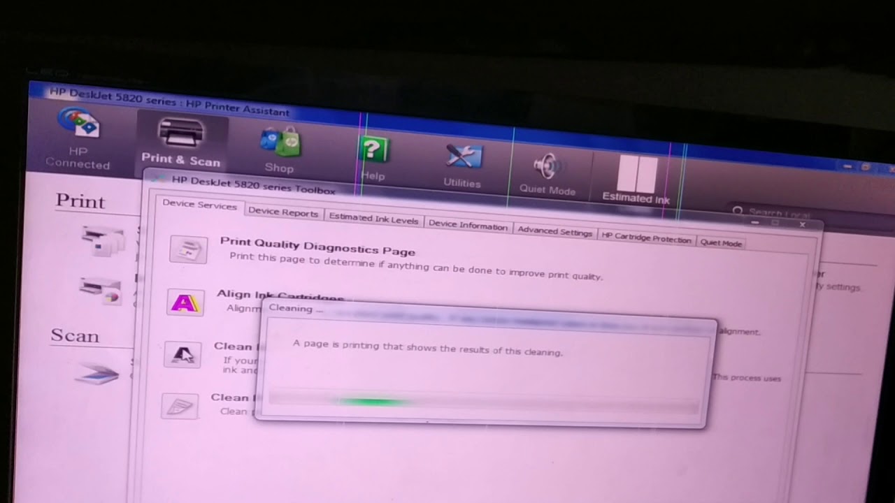 How to clean head hp Deskjet gt5810/5820/5821 etc printer solution