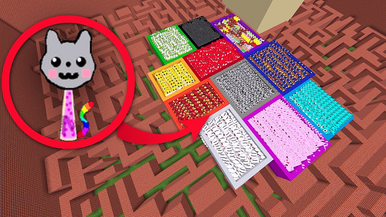 Too Much New Sprunki OC Nextbots In Coloured Boxes Minecraft PE Mod