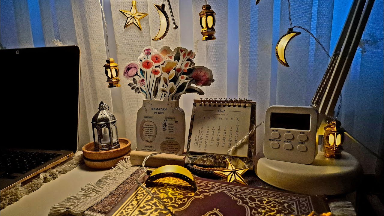 read and study with me in ramadan (day 19) 🌙 |  30 min pomodoro (cozy ambient & fireplace asmr)