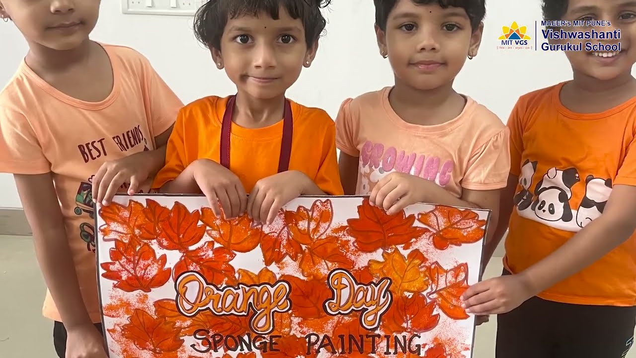Orange Colour Day Celebration with Play-Based Activities at MIT VGS Ulwe