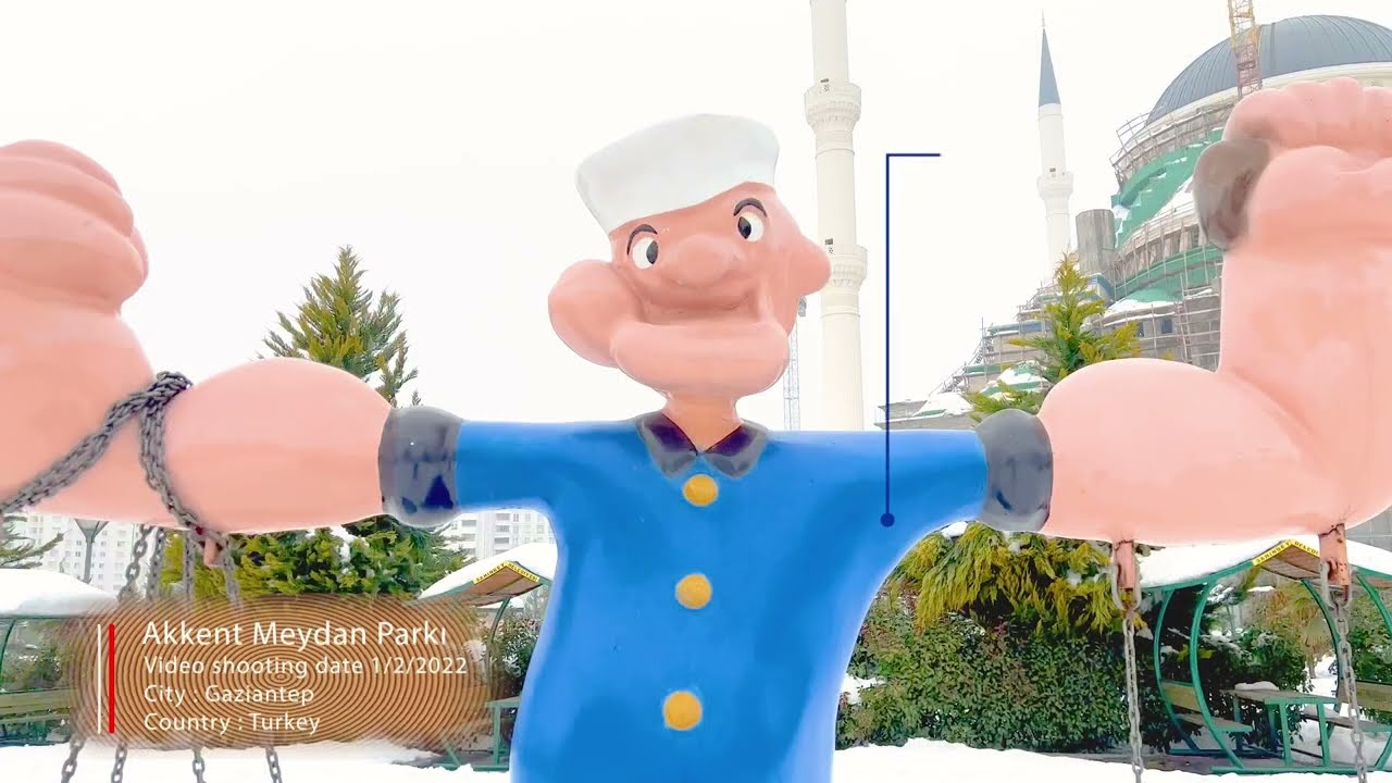 【4K HDR】Akkent Square Park ( Akkent Meydan Parkı ) / Turkiye / Gaziantep 