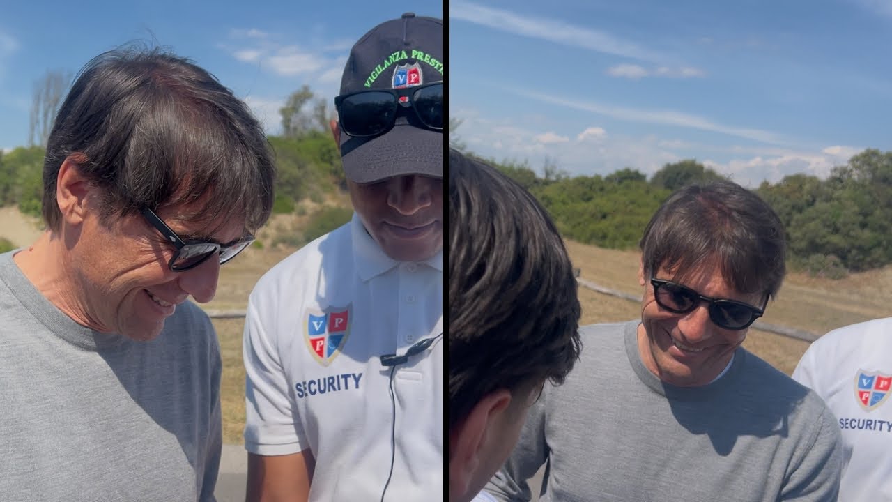 “Mister, resta!”, CONTE sullo scudetto: “Ci proviamo!”, poi scoppia a ridere con dei tifosi 🤣