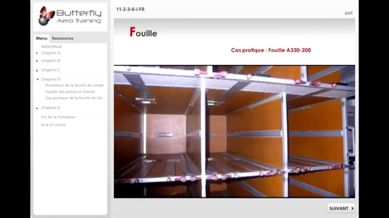 Formation fouille de sûreté des aéronefs (Extrait)
