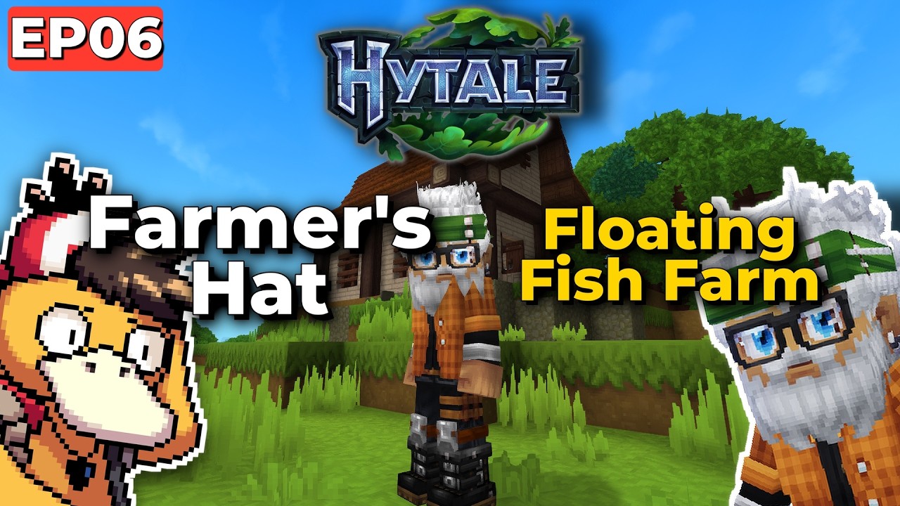 Farmer's Hat & Floating Fish Farm │ Hytale Early Access │ Hytale & Chill │ #Livestream │ EP6
