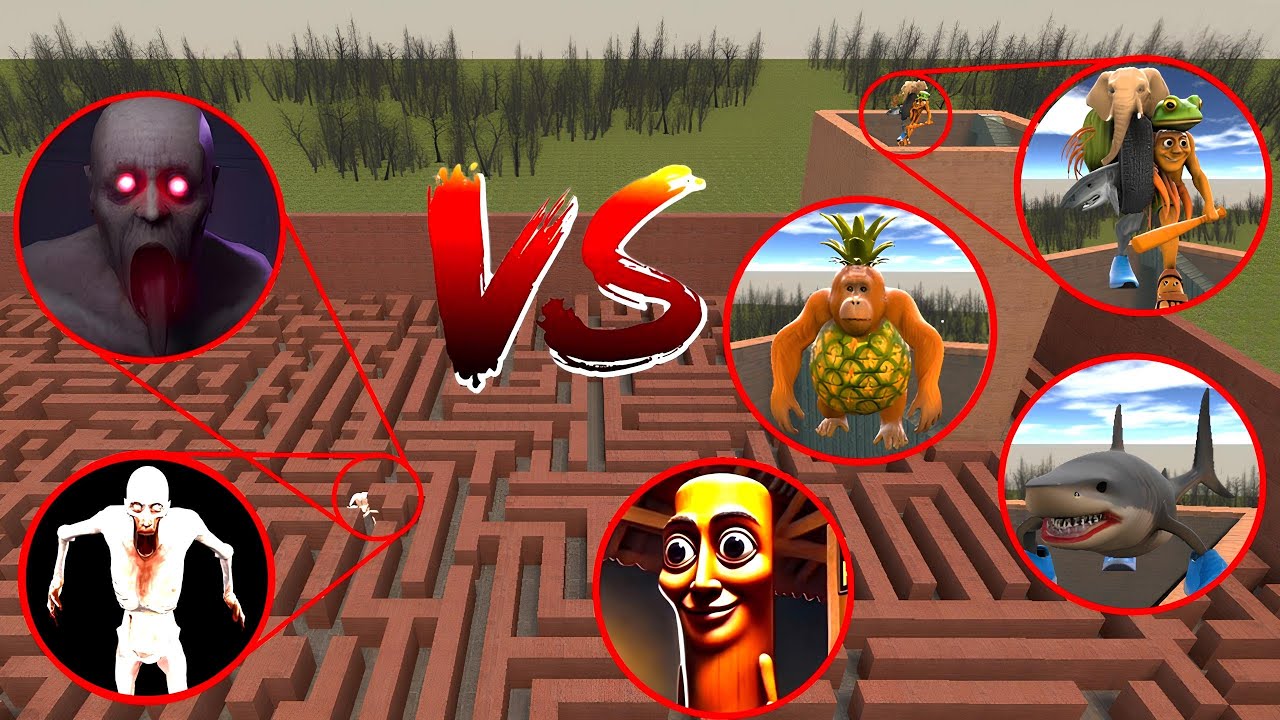 \\SONIC VS TUNG TUNG SAHUR VS SCP 096 IN GARRY'S MOD.#garrysmod #scp096 #nextbot