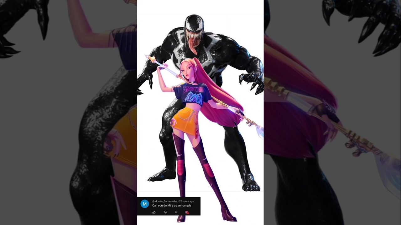 Mira as Venom #kpopdemonhunters #venomthelastdance #digitalart