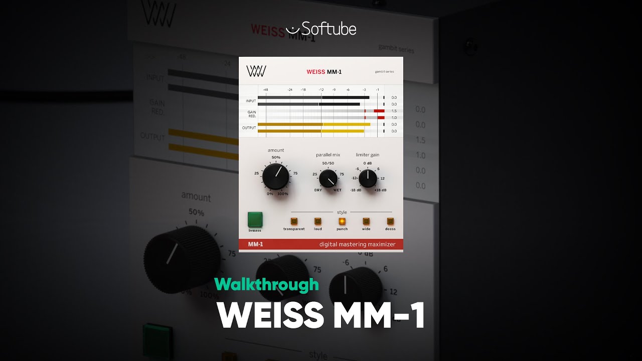 Weiss MM-1 Mastering Maximizer Walkthrough &ndash; Softube