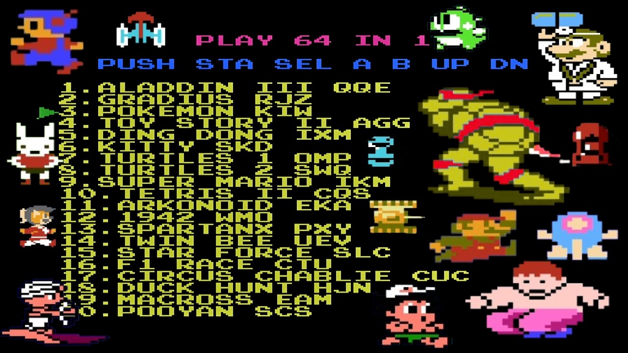 NES 64 in 1 Y2K Gameplay : Best Games Played & Tested