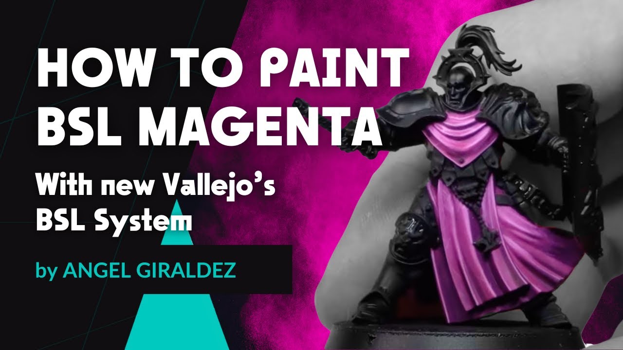 🇺🇸🇬🇧 HOW TO PAINT BSL MAGENTA with VALLEJO'S BSL SYSTEM METHOD 🩷✨
