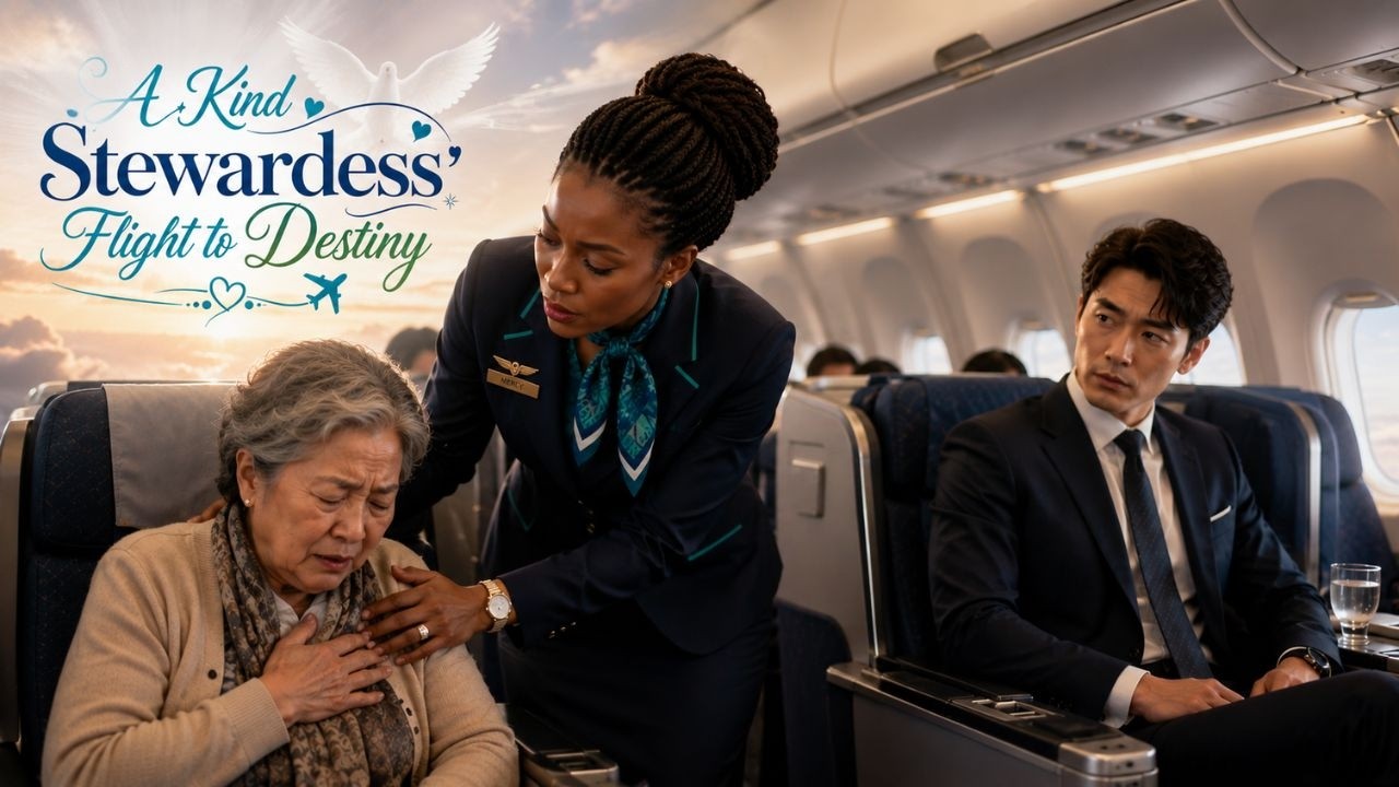 A Kind Black Stewardess Saves a Life Midair and Melts the Heart of a Cold CEO in a Foreign Land