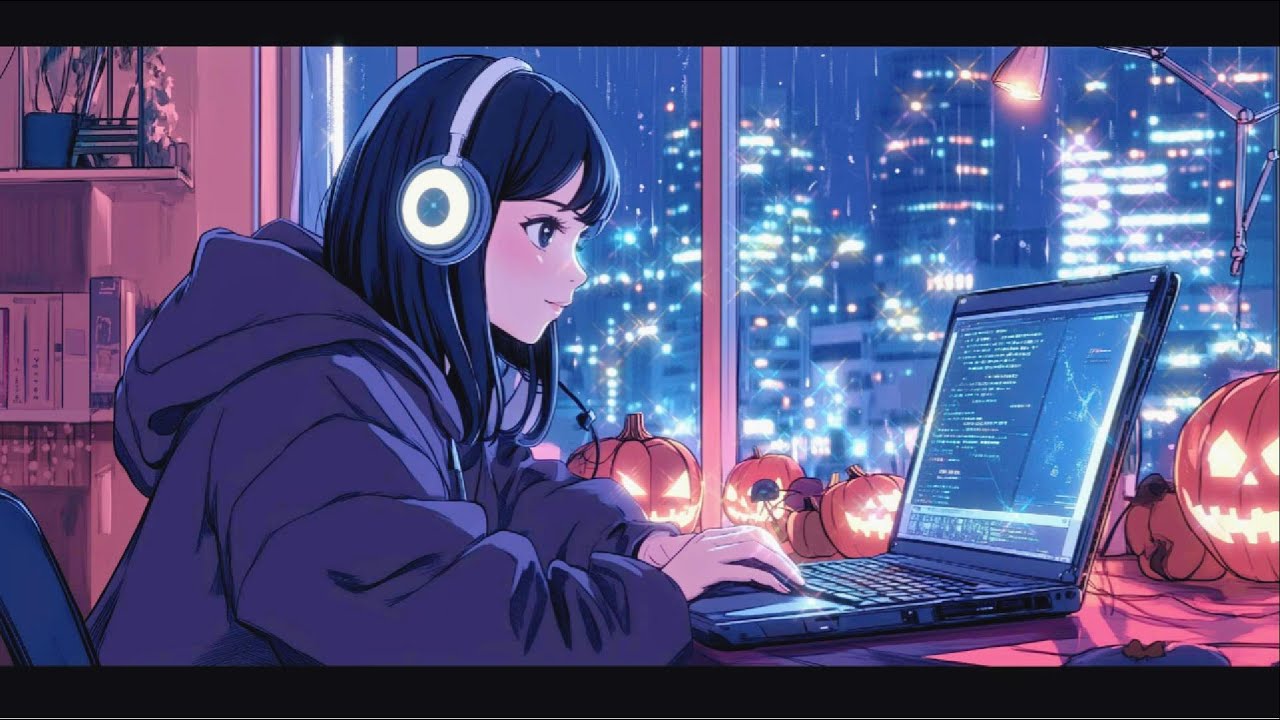 Relaxed lo-fi Music/1 Hour for Study,work and Focus【Lo-Fi HIPHOP/Chill Beats/halloween Music】