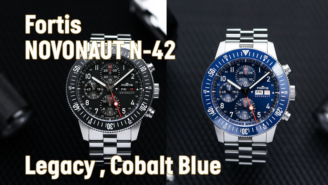 Fortis NOVONAUT N-42 Legacy and Cobalt Blue