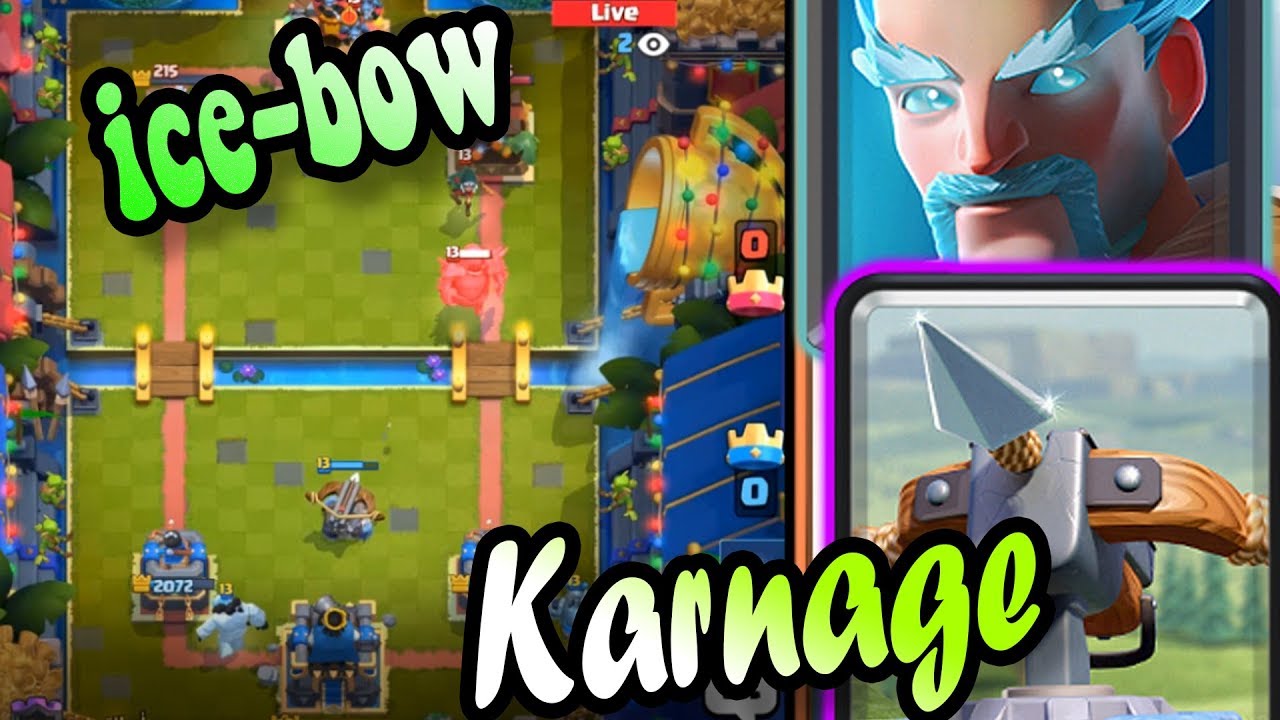 🔥 Karnage 6200+ Ice Bow Tornado Ladder - Clash Royale