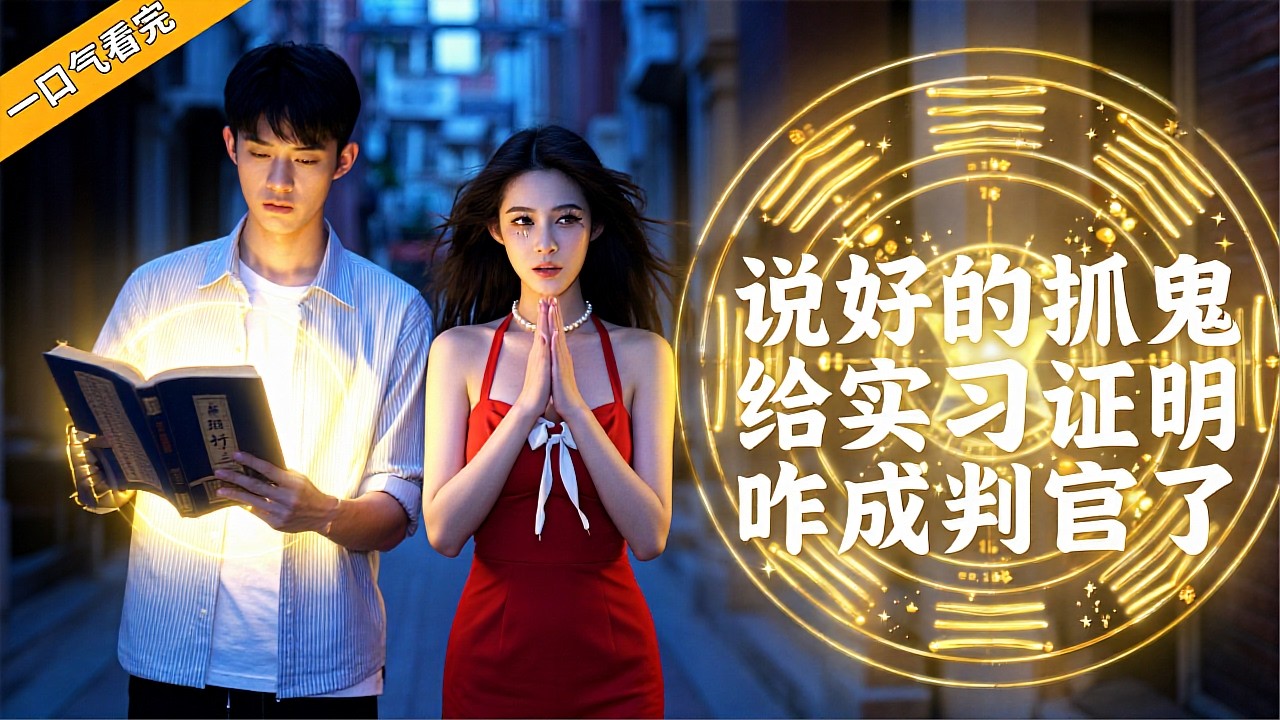 《說好的抓鬼給实习證明，咋成判官了》💖神秘老道遞來生死簿？抓鬼日常秒變判官養成？# 民俗靈異 #判官降臨