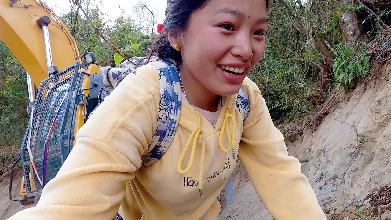 manjita went to village shop to buy some food || Himalayan life of Nepal ||