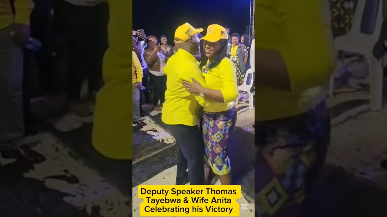 Deputy Speaker Thomas Tayebwa & Wife Anita Celebrating his Victory #thomastayebwa