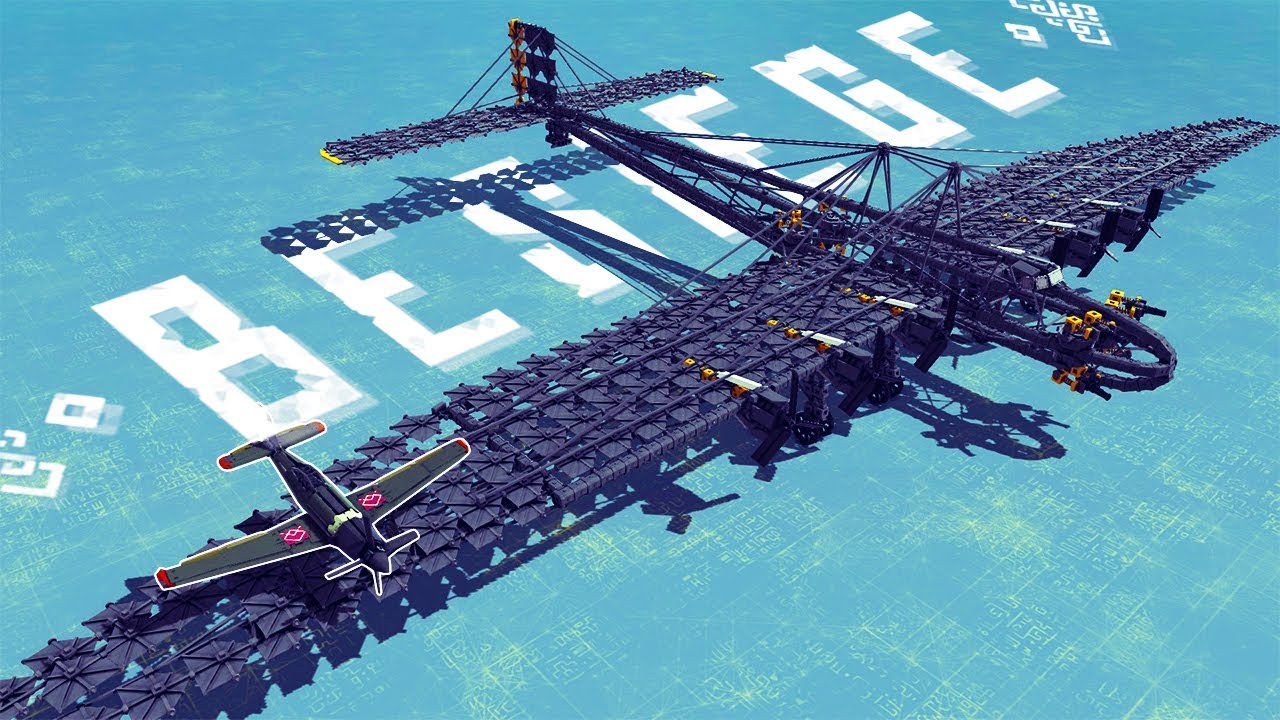 The Largest Flyable Bomber Plane - Besiege Best Creations