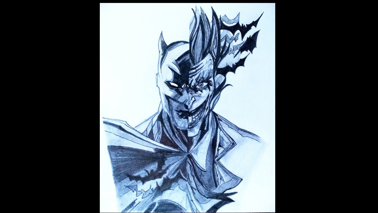 Joker vs Batman Drawing Easy|How to Draw Joker vs batman |Joker Batman Sketch Comic Version