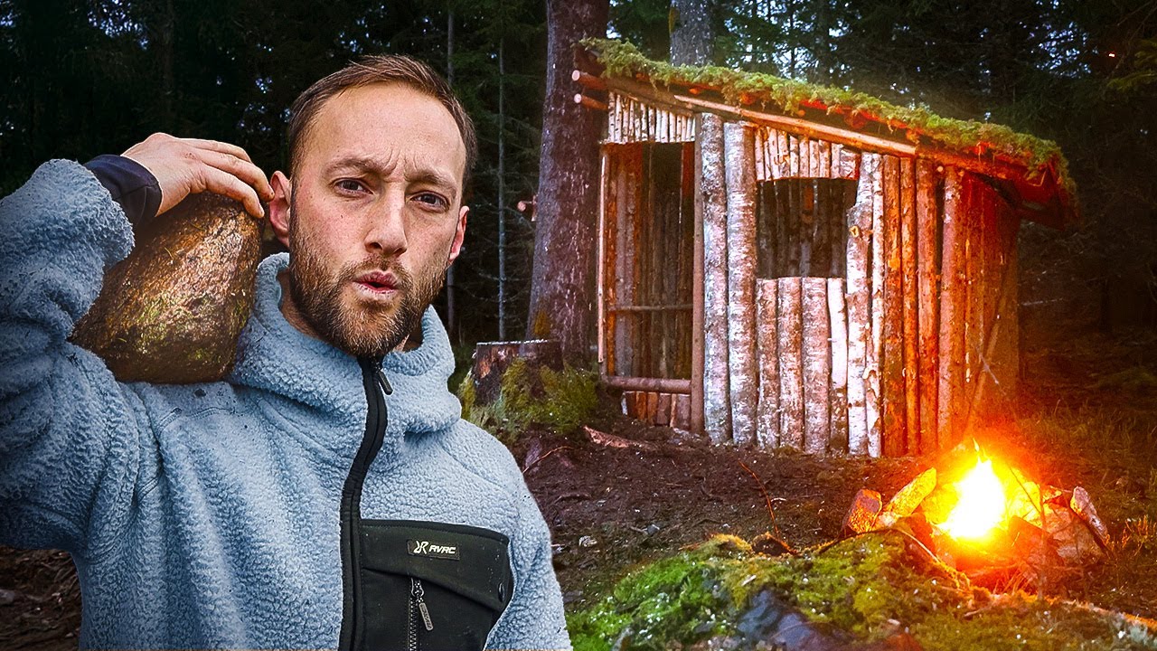 Primitieve hut bouwen in Zweden! | Afl. 1