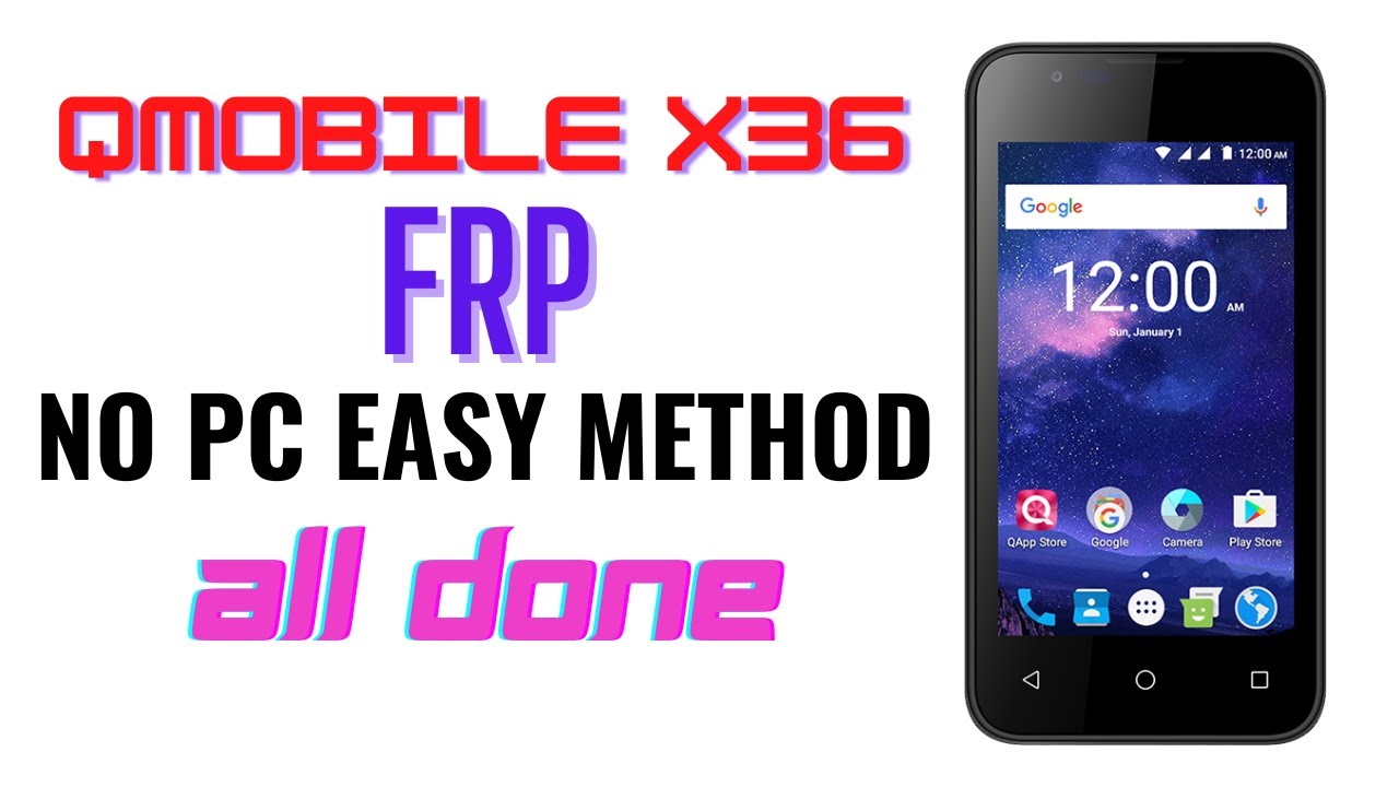 Qmobile X36 Frp Bypass Without Pc Google Account Remove Easy Method