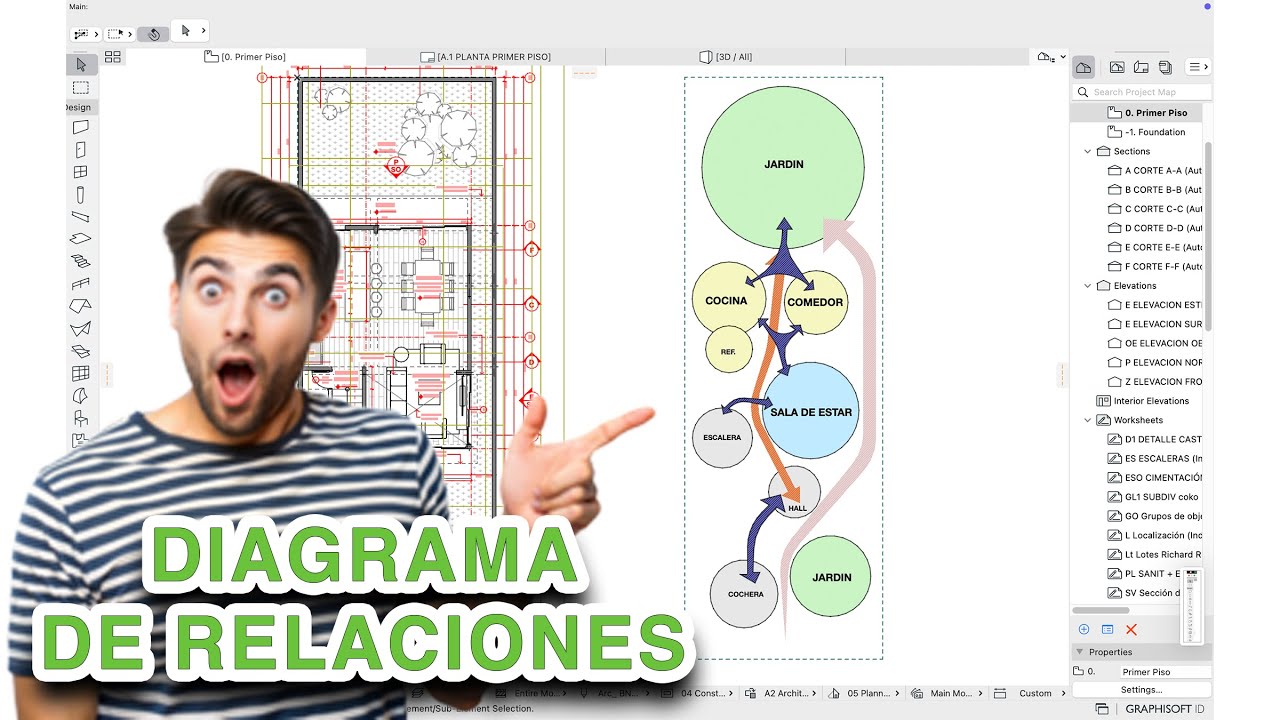 🔥 DIAGRAMA DE RELACIONES en Archicad en MINUTOS ⚡ Fácil, Rápido y SIN COMPLICACIONES” 🚀