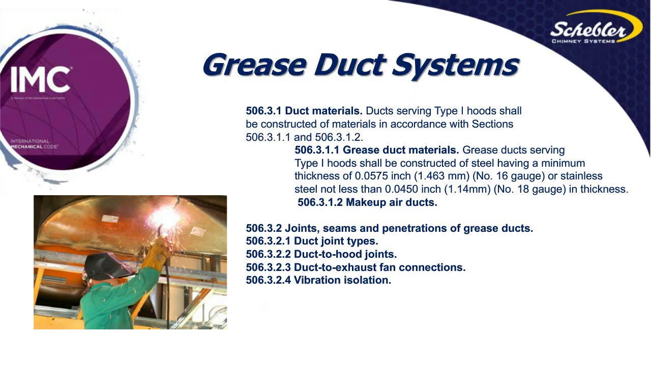 Grease Duct Systems - Design for Code Compliance & Fire Safety | Schebler Chimney Systems