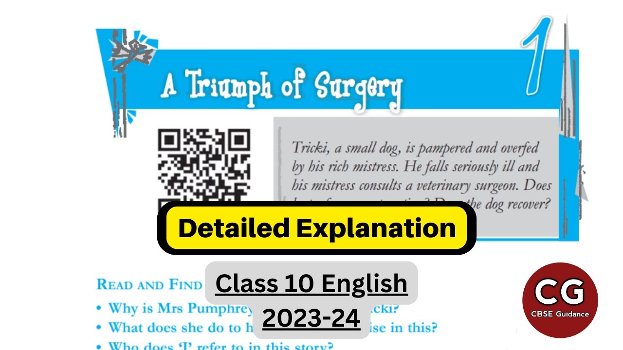A Triumph of Surgery 👨‍⚕️ Class 10 Full Chapter  Explanation in hindi