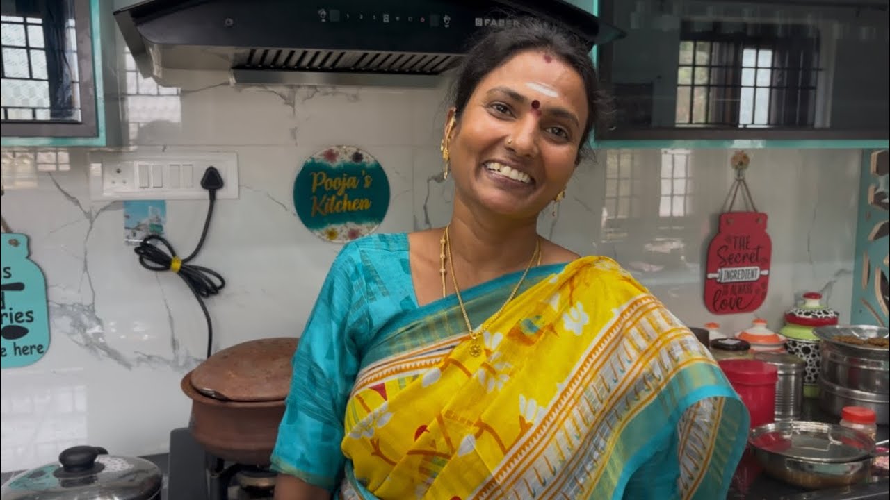 Namma Veetu Samaiyal ❤️🤤 | Amma Samayal Dhaan Best uhh 😋 #poojaskitchen #todayspecial 