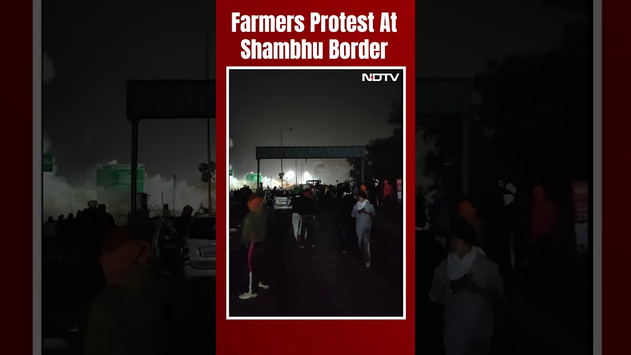 Farmers Protest At Shambhu Border