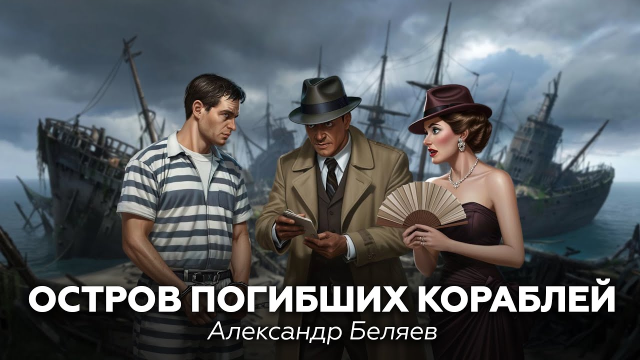 ОСТРОВ ПОГИБШИХ КОРАБЛЕЙ — А. Беляев 🎧 аудиокнига, роман целиком, приключения, мистика, фантастика