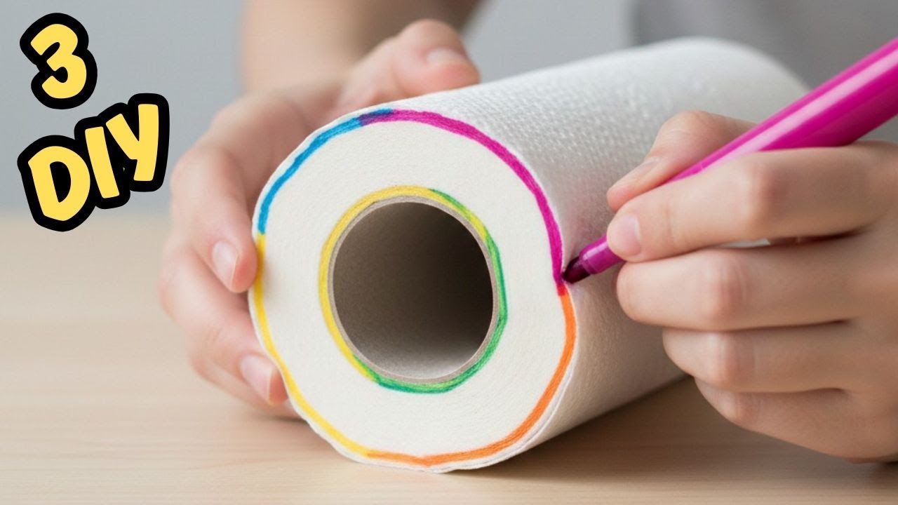 What Happens When You Paint a Paper Towel ??? 3 Creative Craft Ideas 🎨 DIY Paper Decorations