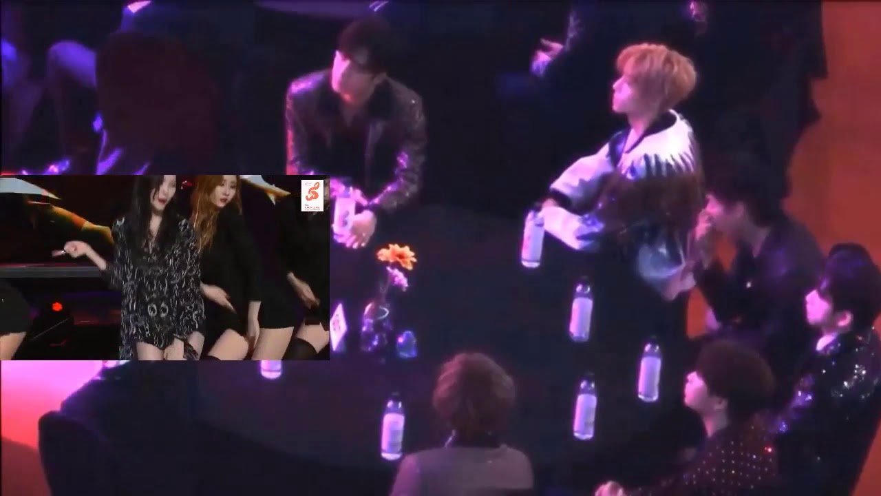 Fancam Got7 reaction to Sunmi 선미  Heroine   Gashina @ 7th Gaon Chart Music Awards 2018