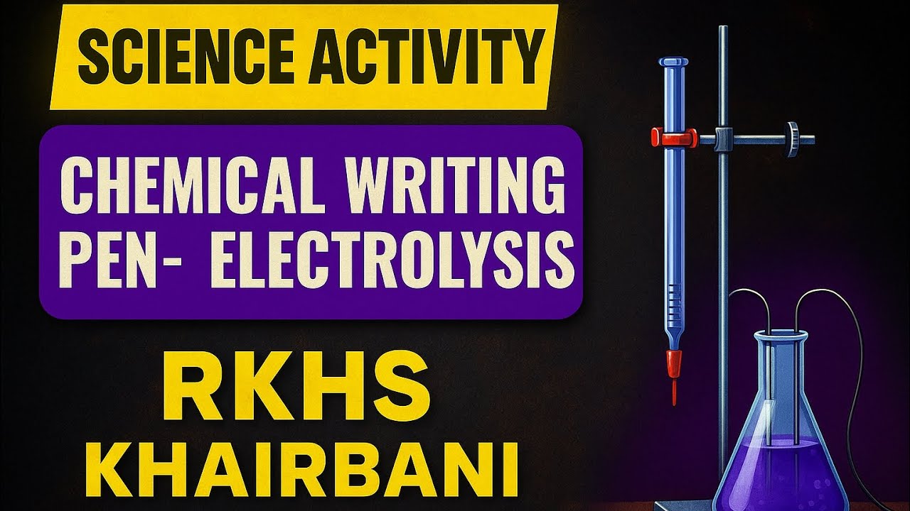 How To make chemical Writing Pen। Science Activity। Learning by Doing। 