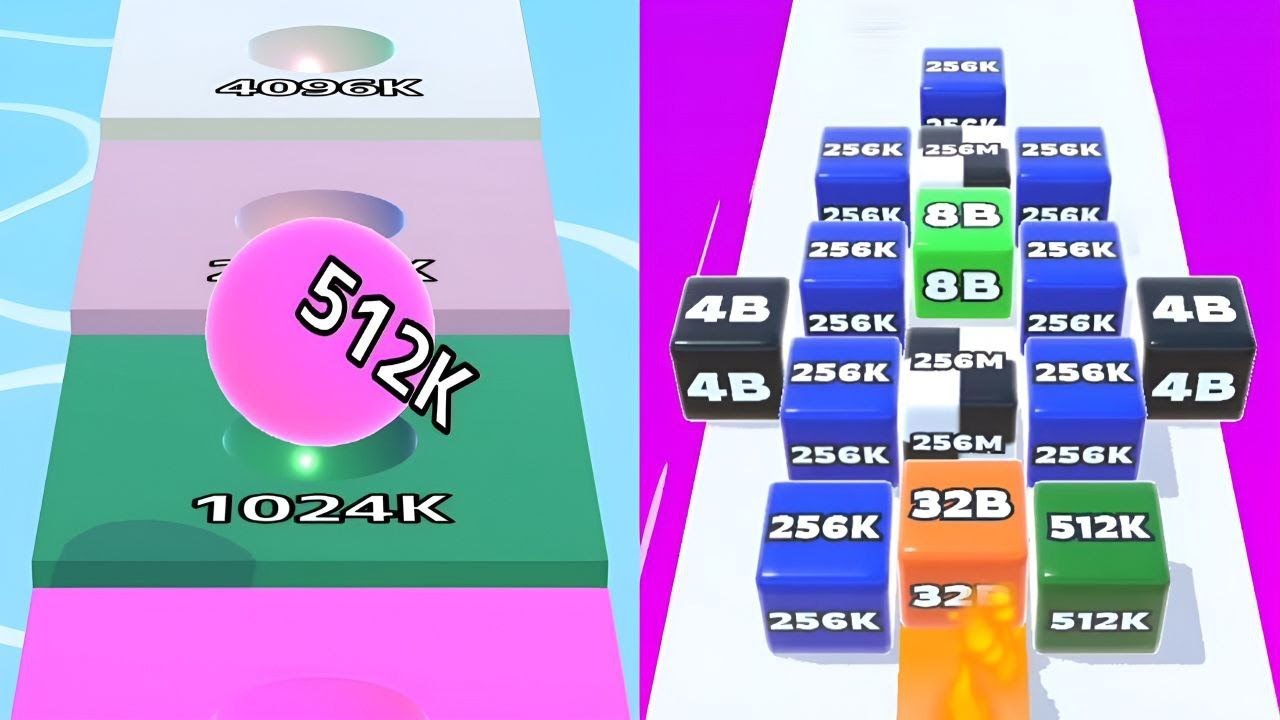 Ball Run Infinity 1024K 🎯 Jelly Run 2048
