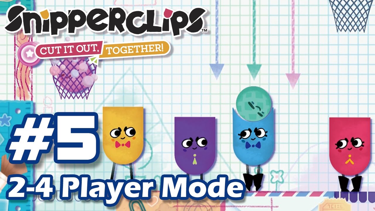 Snipperclips - [Part 5] 2-4 Player Mode (Last 9 Puzzles)