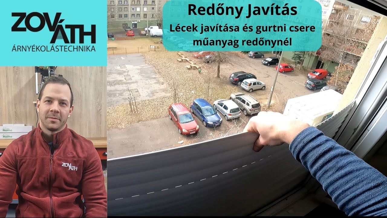 Redőny javítás: Lécek javítása és gurtni csere műanyag redőnynél