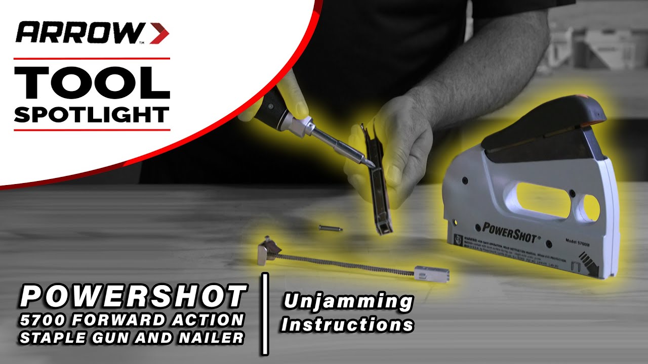 How to Clear a Jam From Arrow's PowerShot PS5700 Staple Gun and Brad Nailer