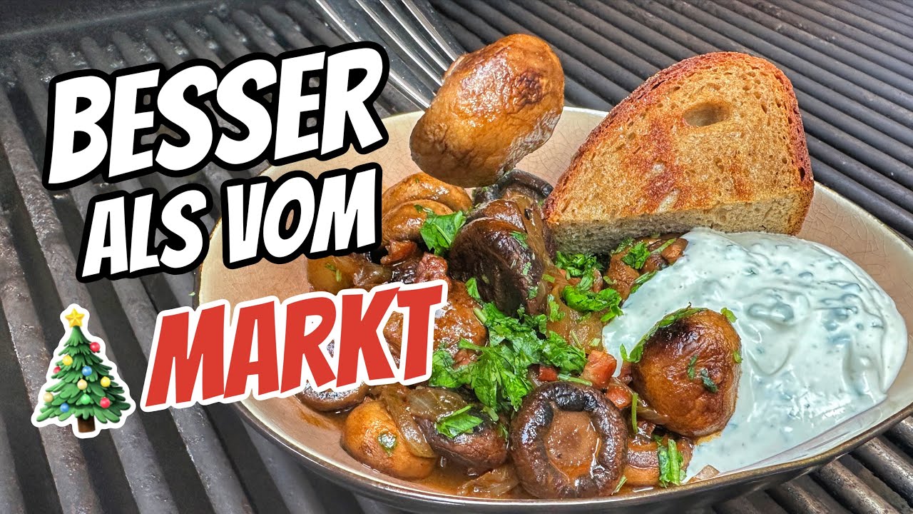 So machst du Champignons besser als vom Weihnachtsmarkt!
