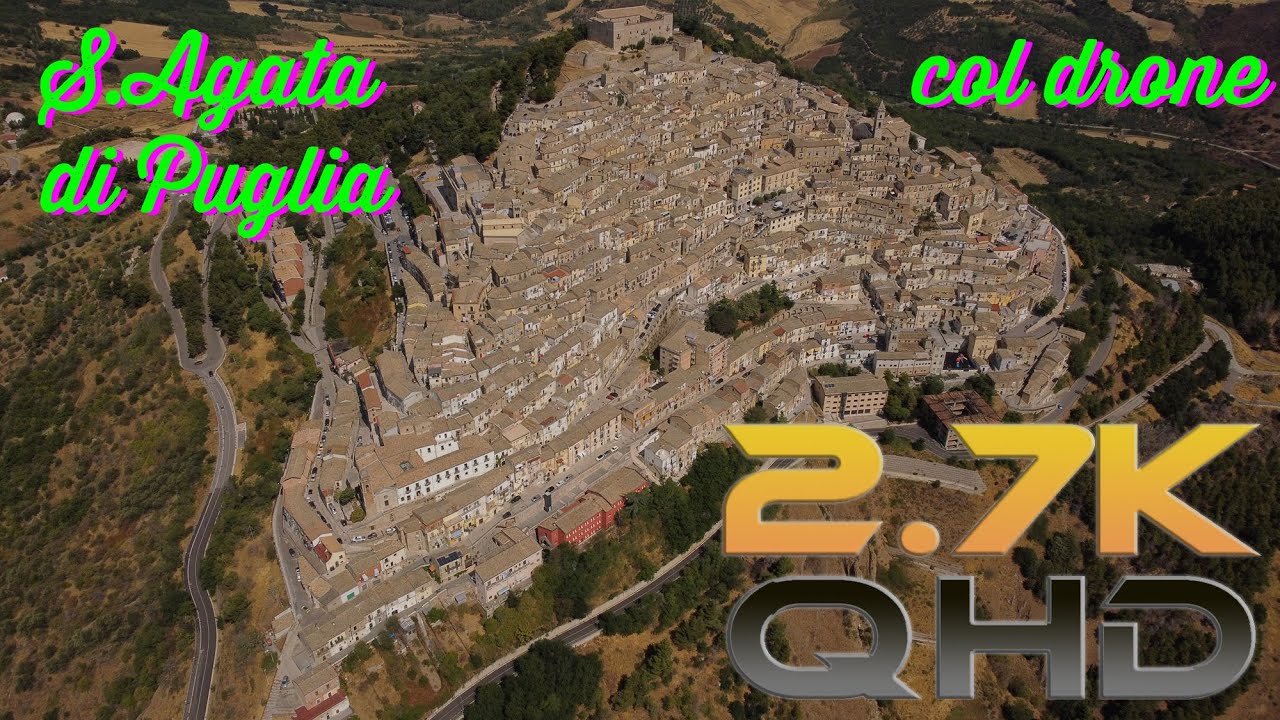 S. Agata di Puglia (FG) col drone a 2.7K (con commento)