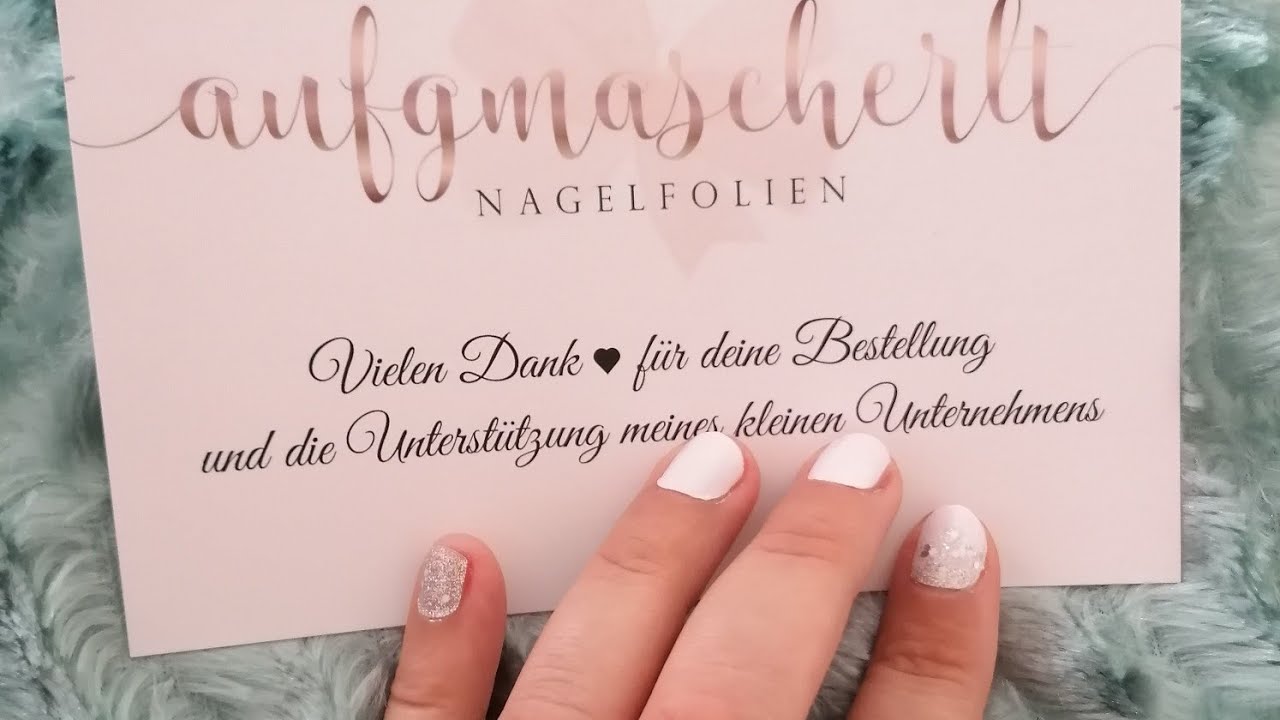 💅 Neue Nagelfolie in Bling Bling Optik 💅 #aufgemascherlt #Nagelfolie