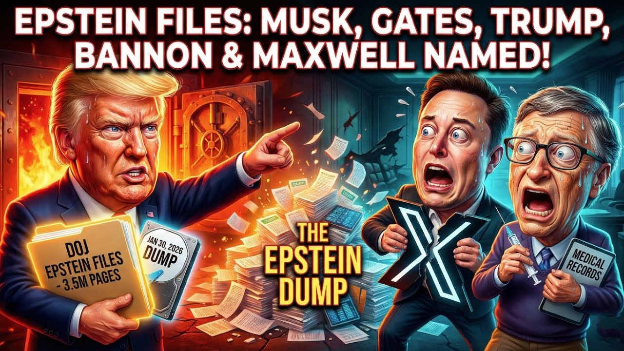 Epstein Files: Musk, Gates, Trump, Bannon & Maxwell ALL Named in DOJ Dump