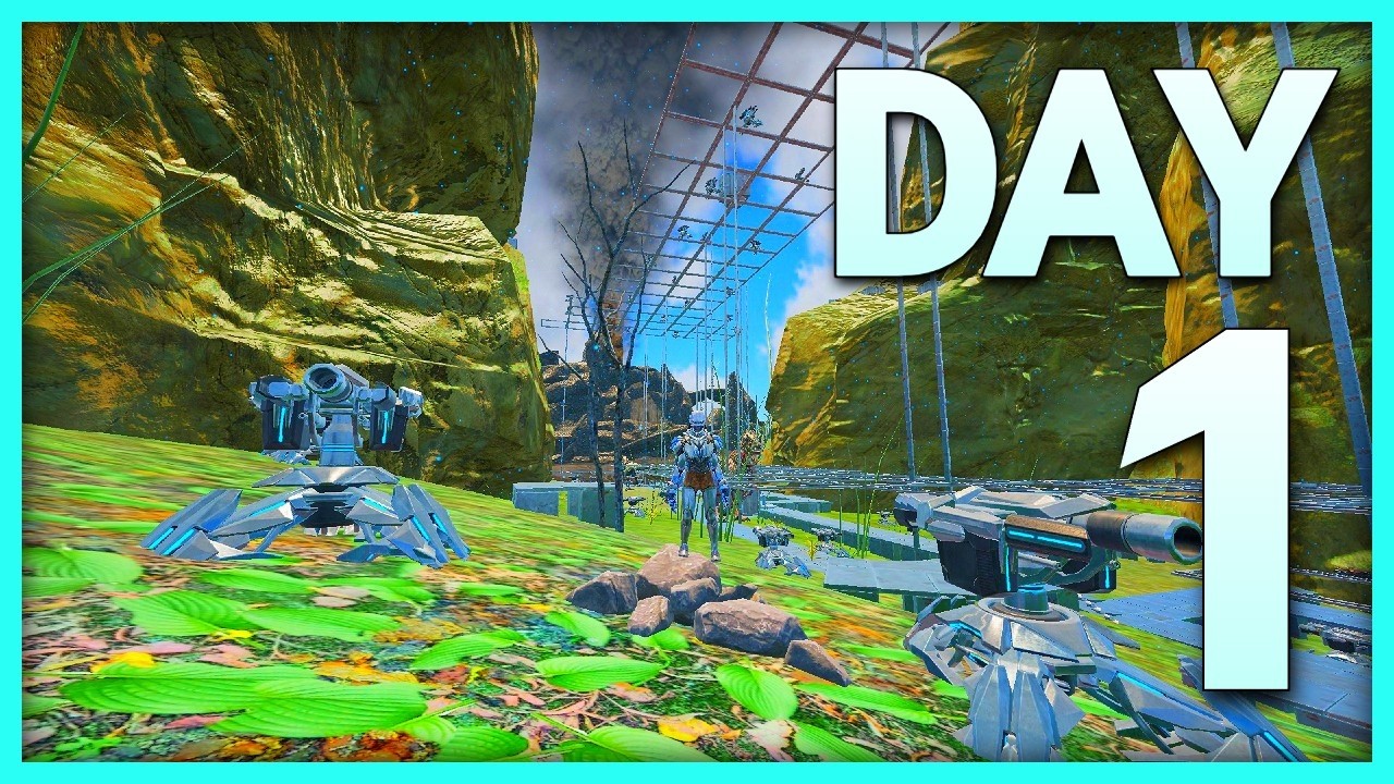 DAY1 Surviving SOLO On The MOST CONTESTED SERVER  | Solo MESA Ark PVP