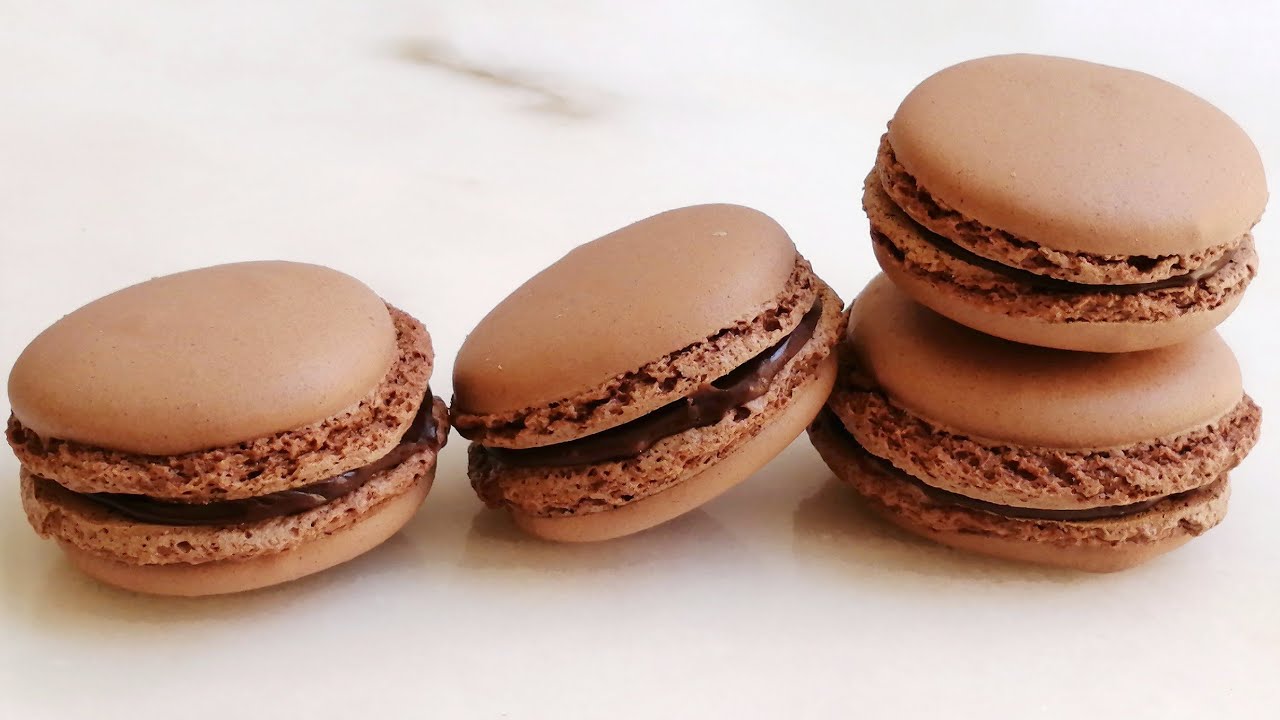 مكارون بالكاوكاو (فول سوداني) مع جميع النصائح لنجاحه - macaron
