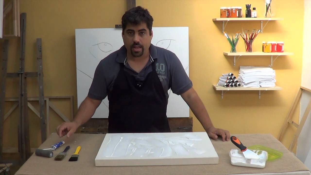 Como Fazer :  Textura em Tela